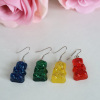 Ohrringe Resin Bärchen in verschiedenen Farbvarianten mit Glitzer