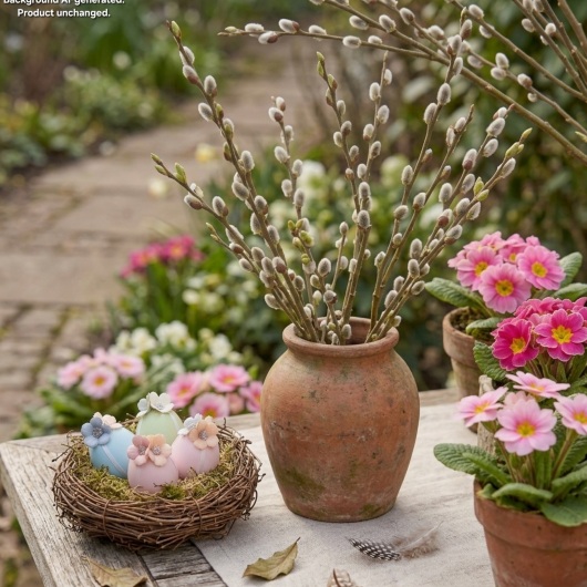 Handgemachte Ostereier Pastellfarbene Ostereier mit Blüten in sanften Pastellfarben wie Rosa, Hellblau und Hellgrün, jeweils mit weißen Satinbändern und kleinen, farblich abgestimmten Blütenapplikationen verziert. Die Eier haben eine leicht schimmernde Oberfläche und hängen an eleganten Satinbändern. Die zarten Blüten und weichen Farben verleihen der Osterdeko einen eleganten, frühlingshaften und verspielten Look.